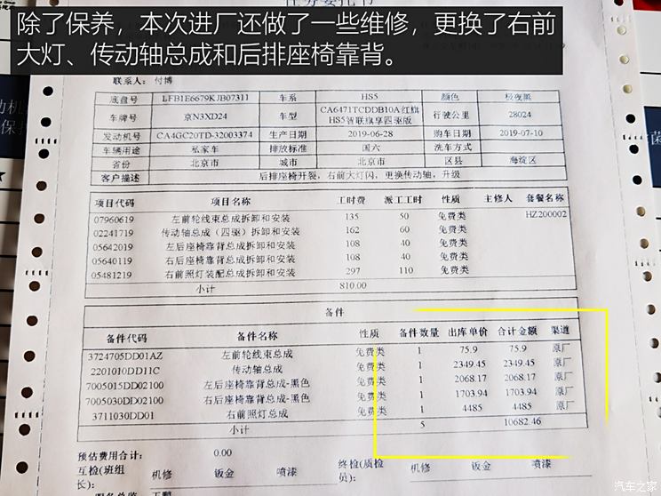 FAW Hongqi Hongqi HS5 2019 2.0T Zhilian Banner enjoys the four-wheel drive version.