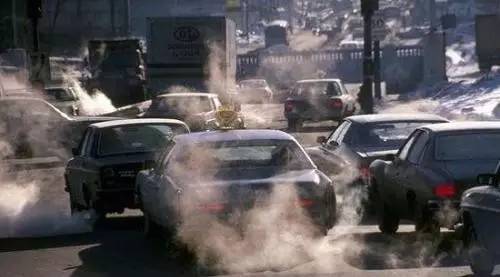 △ data map: automobile exhaust pollution